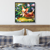 Chihuahua-hond Canvas Afdruk (Insitu (Slaapkamer))