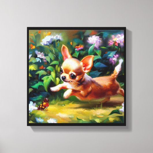 Chihuahua-hond Canvas Afdruk (Voorkant)
