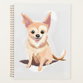 Chihuahua-hond | Cute hond huisdier puppy aquarel Planner
