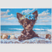 Chihuahua Hond Decoupage Tissuepapier (Voorkant)