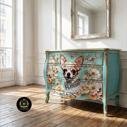 Chihuahua Hond Decoupage Tissuepapier