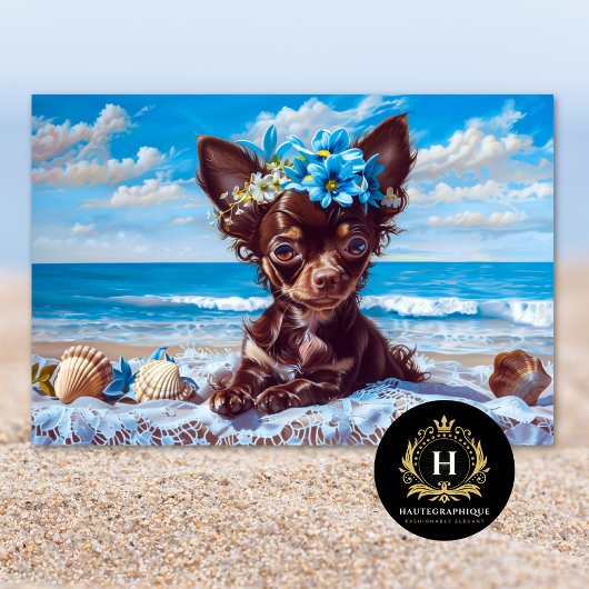 Chihuahua Hond Decoupage Tissuepapier