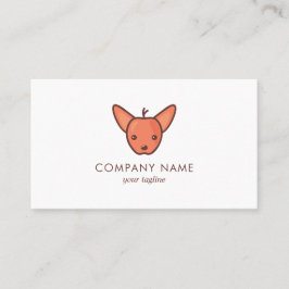 Chihuahua Hond en Appel Visitekaartje