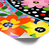 Chihuahua Hond en Bloemen 001 - Kleerjuweel Perfect Poster (Hoek)