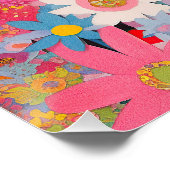 Chihuahua Hond en Bloemen 002 - Kleerjuweel Perfect Poster (Hoek)