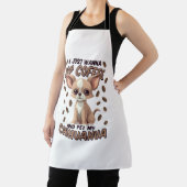 Chihuahua hond en koffiebonen schort (Insitu)