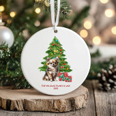 Chihuahua hond gepersonaliseerde Kerstmis Keramisch Ornament