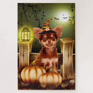 Chihuahua Hond Halloween Legpuzzel