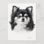 Chihuahua hond hand geschilderd kunstwerk briefkaart (Voorkant)