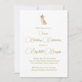 Chihuahua Hond Happy Birthday Party Uitnodiging (Achterkant)