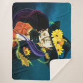 Chihuahua Hond Heks Halloween Sherpa Deken (Voorkant)