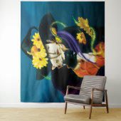 Chihuahua Hond Heks Halloween Wandkleed (In situ)