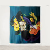 Chihuahua Hond Heks Halloween Wandkleed (Voorkant)