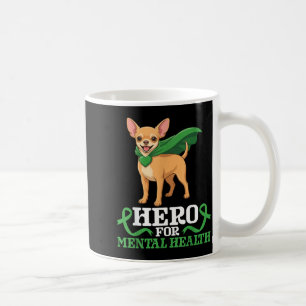Chihuahua-hond held voor bewustwording van geestel koffiemok