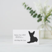 Chihuahua Hond Huisdier 3d lijn kunst Visitekaartje (Staand voorkant)