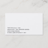 Chihuahua Hond Huisdier 3d lijn kunst Visitekaartje (Achterkant)