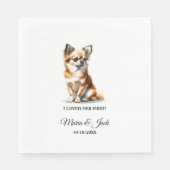 Chihuahua hond Ik hield van haar eerste huwelijk Servet (Voorkant)