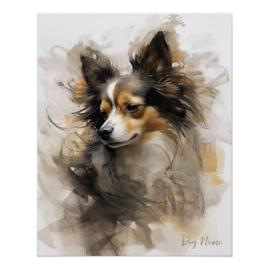 Chihuahua Hond in de wind 004 - Yacobsen Derosana Perfect Poster (Voorkant)