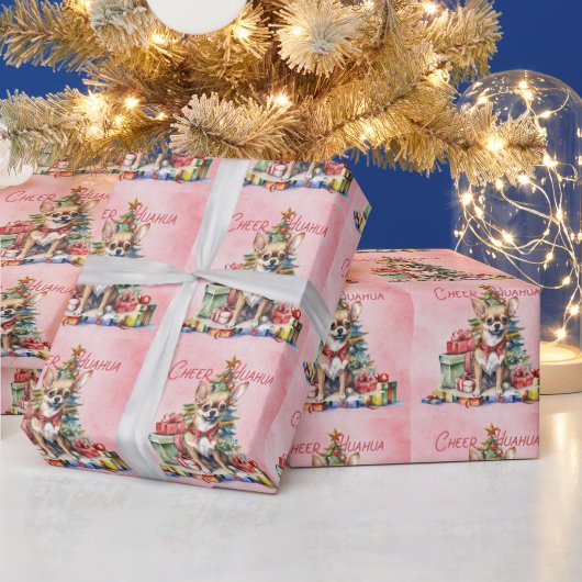 Chihuahua Hond Kerstmis thema inpakpapier (Feestdagen)