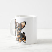 Chihuahua hond koffiemok (Voorkant links)