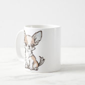 Chihuahua hond koffiemok (Voorkant links)