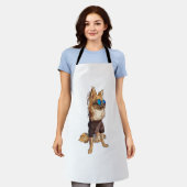 Chihuahua Hond Lang Haired Zomer Vibes Schort (Gedragen)