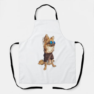 Chihuahua Hond Lang Haired Zomer Vibes Schort