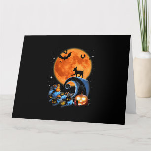 chihuahua hond maan pompoen halloween kostuum cade kaart
