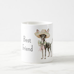Chihuahua-hond met hoed beste vriend   koffiemok