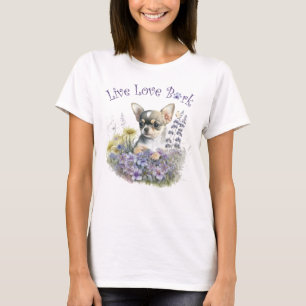 Chihuahua Hond Moeder Bloemstuk T-shirt