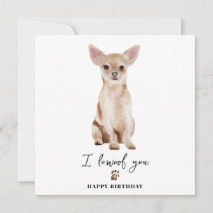 Chihuahua Hond Moeder Puppy Huisdieren Verjaardag Kaart