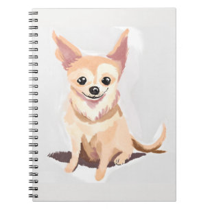 Chihuahua-hond   Mooie hond huisdier puppy aquarel Notitieboek
