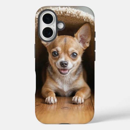 Chihuahua hond onder een tapijt Case-Mate iPhone case (Achterkant)