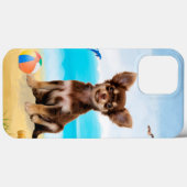 Chihuahua-hond op het strand Case-Mate iPhone case (Achterkant (horizontaal))