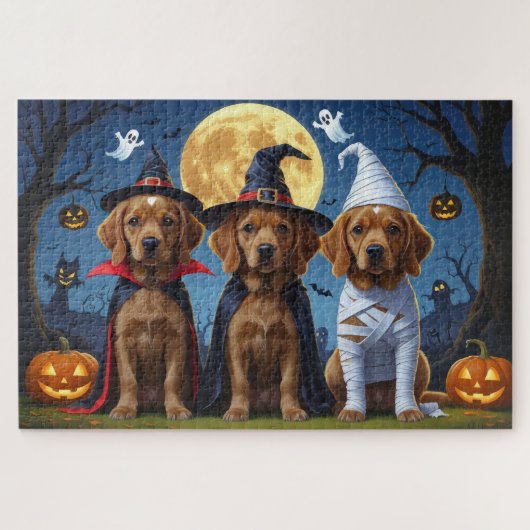 Chihuahua Hond Pompoen Halloween Grappig Legpuzzel (Horizontaal)