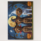 Chihuahua Hond Pompoen Halloween Grappig Legpuzzel (Verticaal)