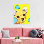 Chihuahua-hond portret canvas afdruk (Insitu (Woonkamer))