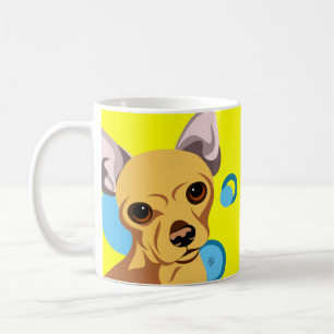 Chihuahua-hond portret koffiemok