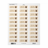 Chihuahua-hond retouradreslabel etiket (Full Sheet)