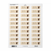 Chihuahua-hond retouradreslabel etiket (Full Sheet)
