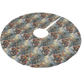 Chihuahua Hond Rijden Motorfiets Kerstmis Kerstboom Rok (Gekanteld)