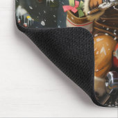 Chihuahua Hond Rijden Motorfiets Kerstmis Muismat (Hoek)