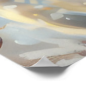 Chihuahua Hond Rijden Motorfiets Kerstmis Poster (Hoek)