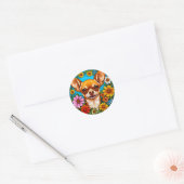 Chihuahua hond ronde sticker (Envelop)
