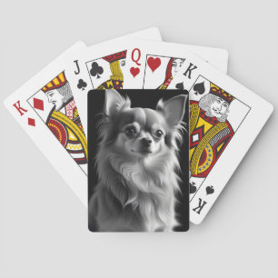 Chihuahua Hond Schattig Schattige Huisdier Portret Pokerkaarten