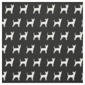 Chihuahua Hond Silhouet Pet Stof (Swatch)