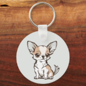 Chihuahua hond sleutelhanger (Achterkant)