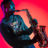 Chihuahua Hond spelen Saxofoon T-shirt