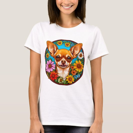 Chihuahua hond t-shirt (Voorkant)