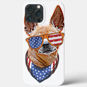 Chihuahua Hond USA Amerikaanse Onafhankelijkheid 4 Case-Mate iPhone Case